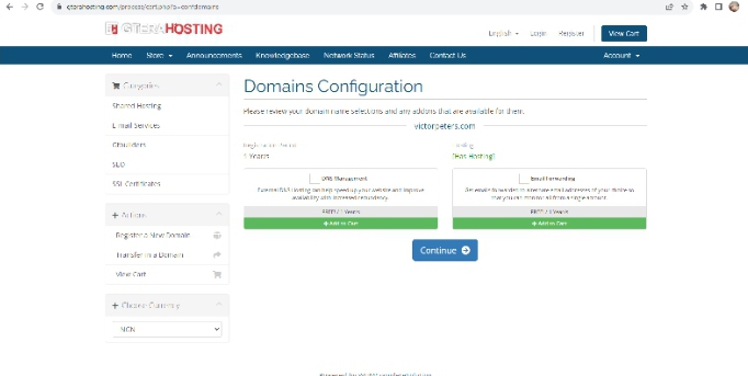 review your domain name
