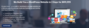 let us build you a wordpress website in 2 days