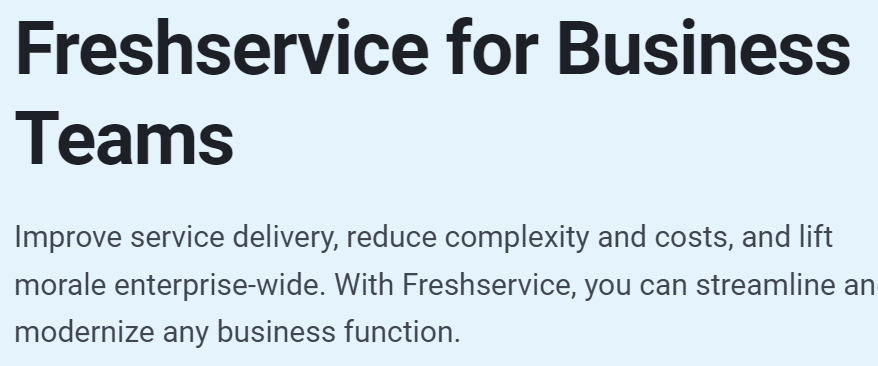 freshservice - best HR software for startups