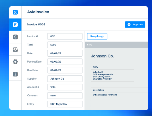 avidxchange automated invoicing