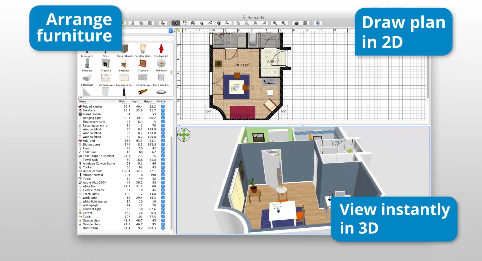 Sweet Home 3D - best kitchen design software for Mac Monterey