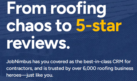 JobNimbus - best roofing crm